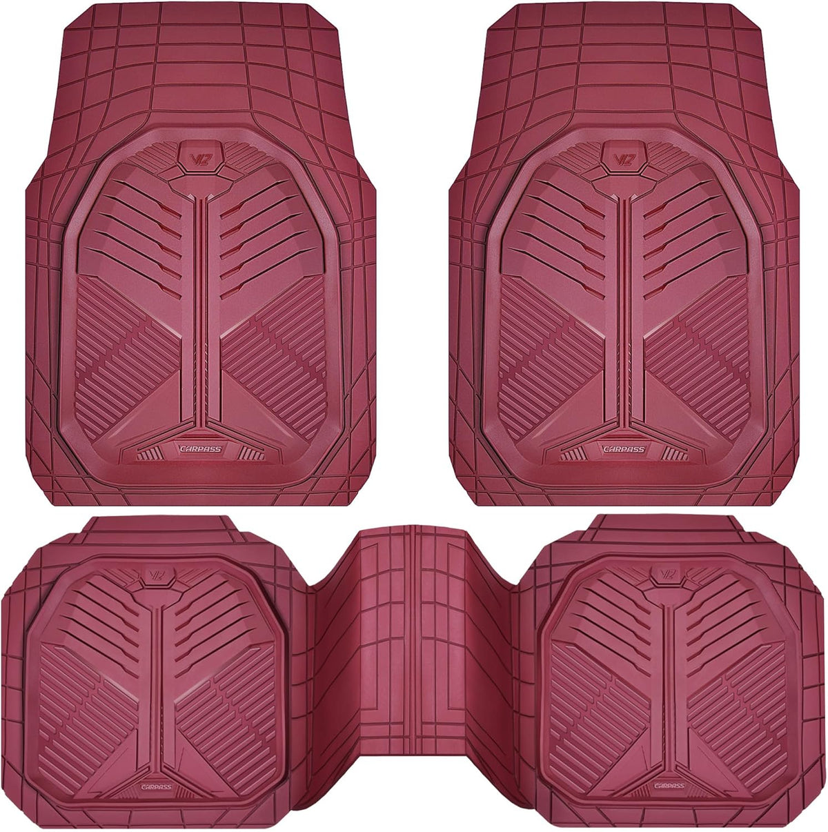 Universal Car Mat Set- Red