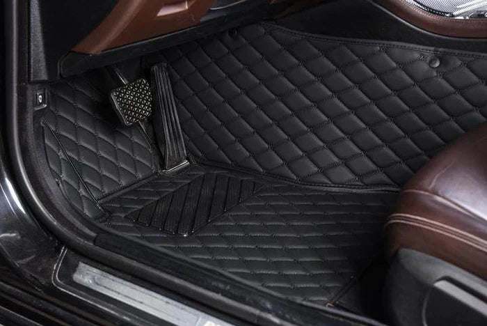 Prestige® Custom Black and White Car Mats